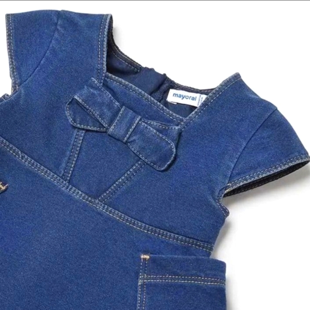 Mayoral Denim Jersey Dress